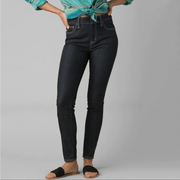 NWT Prana Oday Skinny Jeans in Denim Dark Wash - Picture 1 of 6